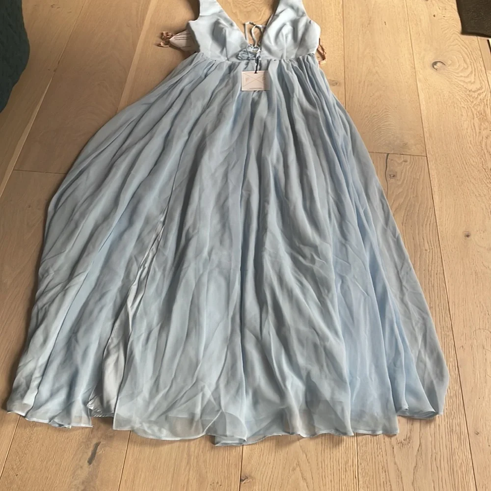 Fame and partners light blue dress size US 4 - Picture 2 of 4